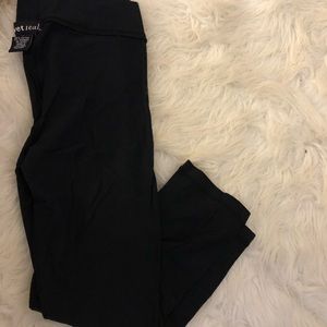 Wet seal crop black legging